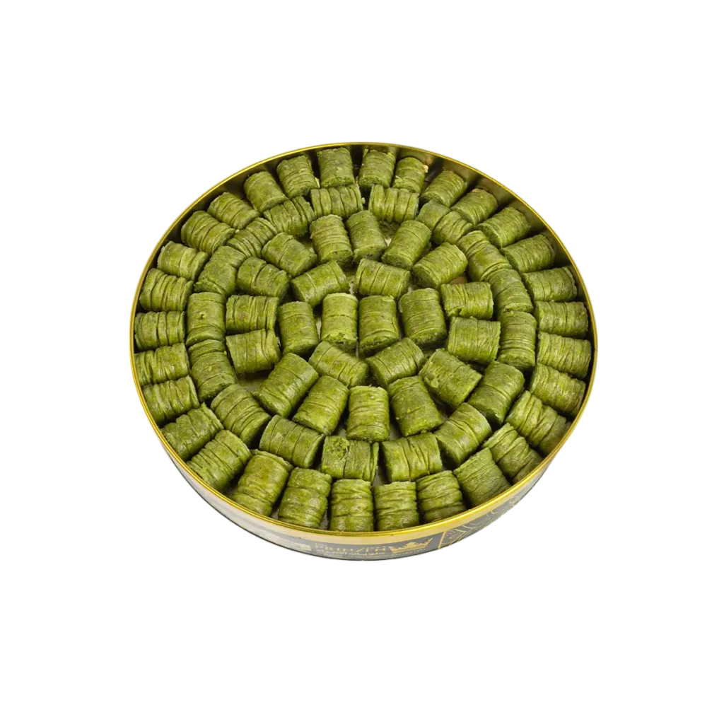 Pistachio Fingers – crispy baklava rolls with pistachios