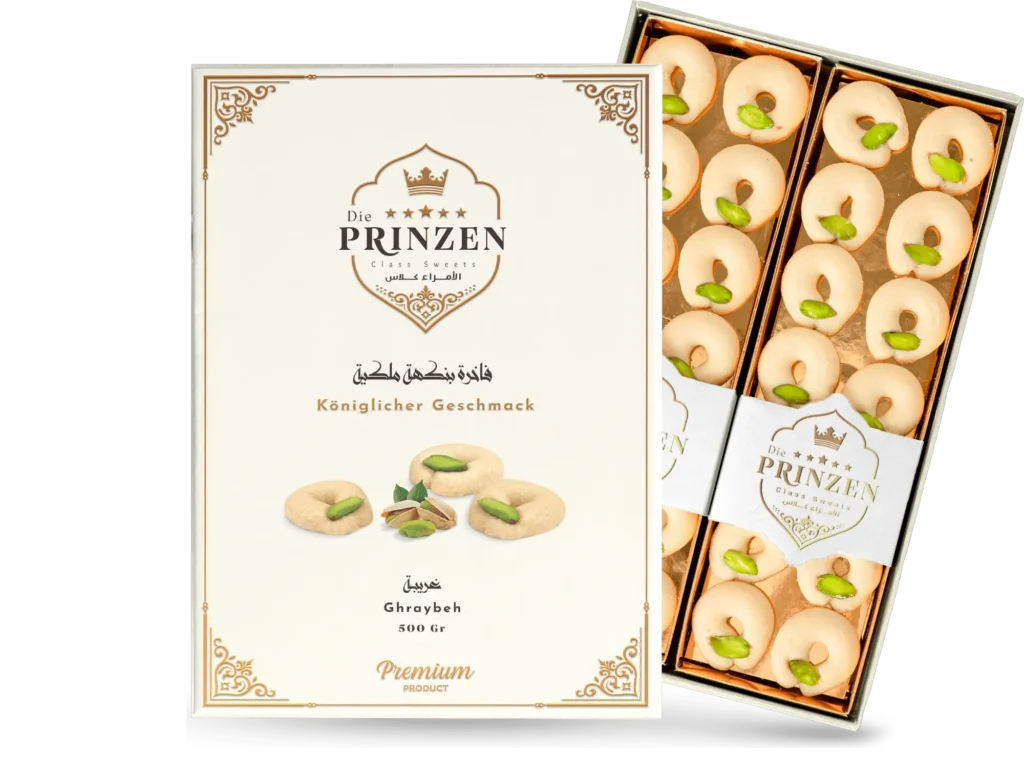 Pistachio Ghraybeh – delicate oriental butter cookies with pistachios