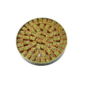 Pistazien Aseyah – orientalisches Blätterteiggebäck mit Pistazien