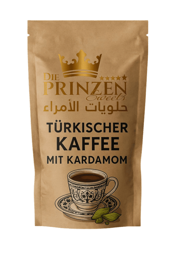 Türkischer Mokka mit feiner Kardamom-Note Türkischer Kaffee mit leichter Kardamom-Note – fein gemahlen & mild gewürzt