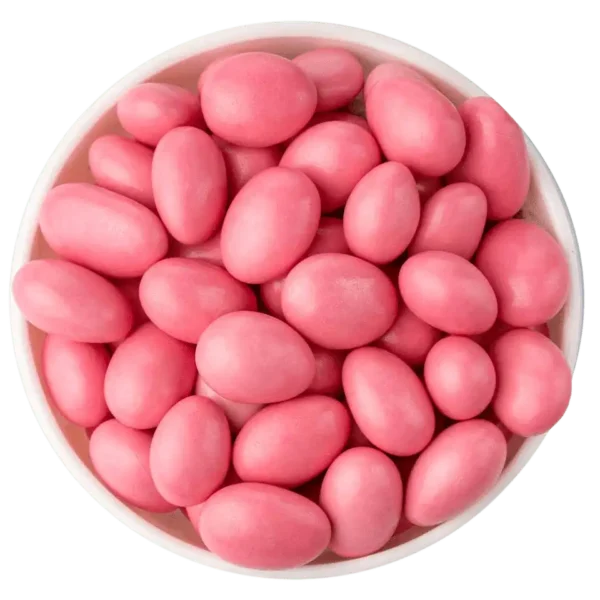 Dragées Rot mit Schokoladenkern – rote Zuckerdragées mit zarter Schokolade im Inneren