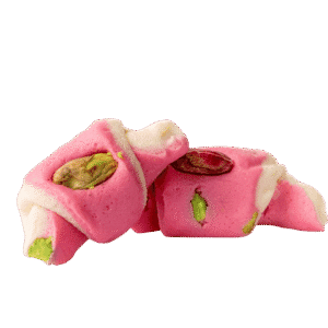 Zuckerpaste Rosa mit Pistazienfüllung – feine orientalische Süßigkeit in Rosé