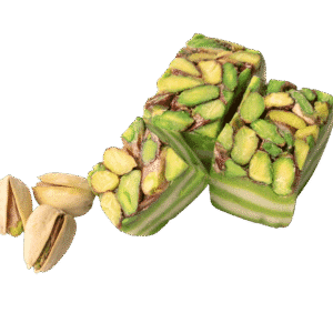 Harissa-Schnitte mit Pistazien – orientalisches Grießgebäck mit Pistazien