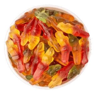 Lustige Krokodil-Fruchtgummis – weich, fruchtig und farbenfroh