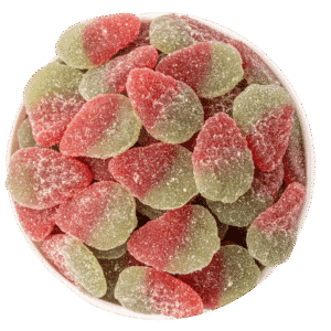 Sauer-fruchtige Erdbeerstreifen – halal Fruchtgummi mit Erdbeergeschmack