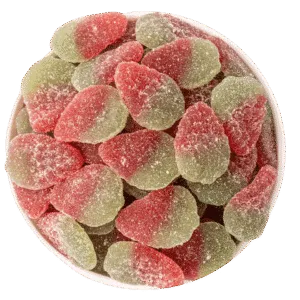 Sauer-fruchtige Erdbeerstreifen – halal Fruchtgummi mit Erdbeergeschmack