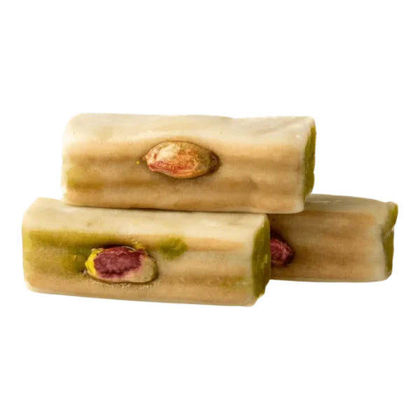 Pistazien-Louzina-Rollen – orientalische Süßigkeit mit Pistazien und Zuckermasse
