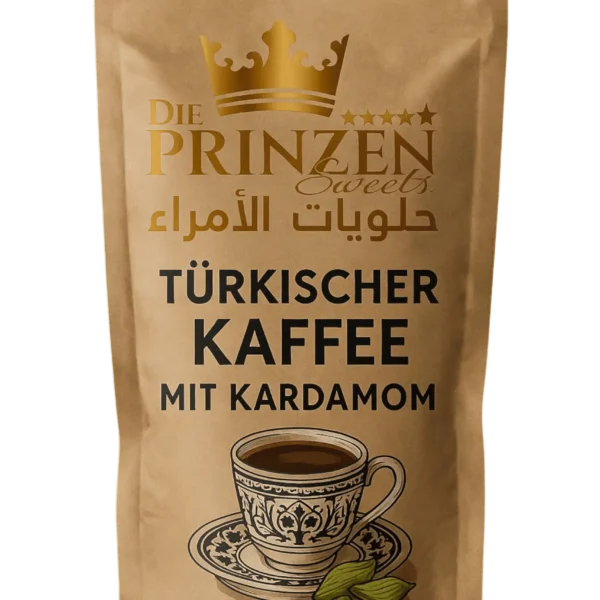 Türkischer Kaffee mit leichter Kardamom-Note -Türkischer Kaffee mit Kardamom Note – fein gemahlen & aromatisch قهوة تركية مع الهيل | Die Prinzen / حلويات الأمراء