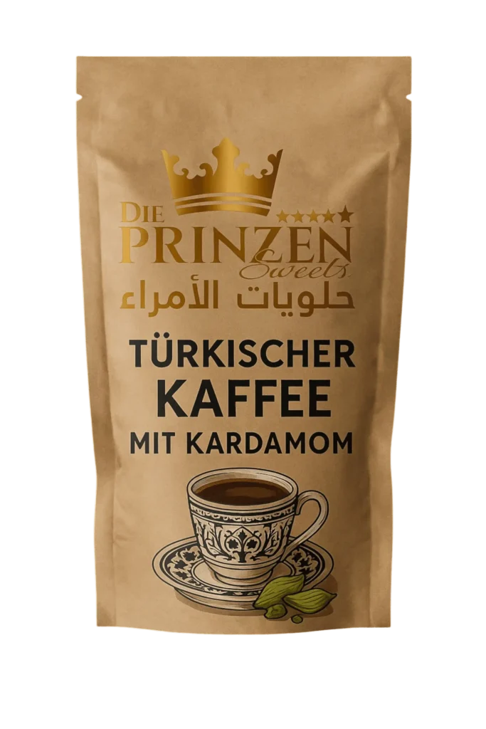 Turkish Coffee with Light Cardamom Note – finely ground & aromatic فهوه تركيه هيل | Die Prinzen / حلويات الامراء
