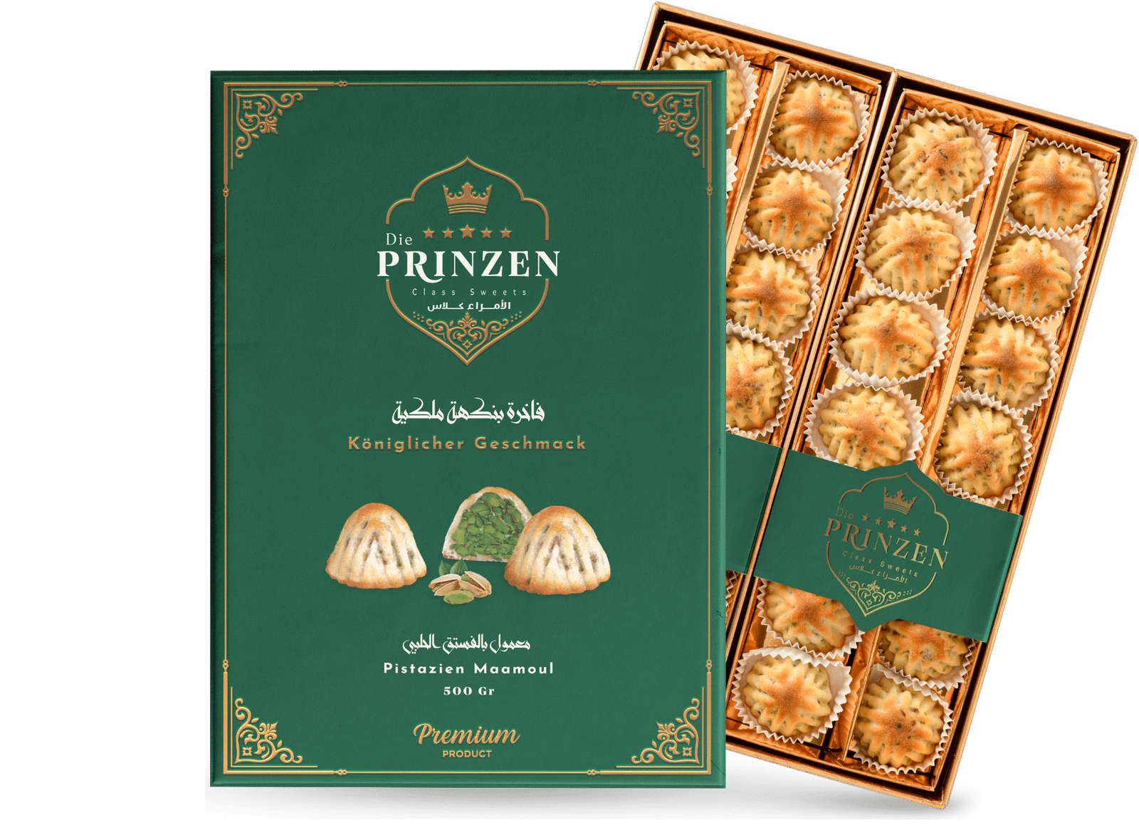 Pistazien Maamoul 500g Pistazien Maamoul – traditionelles orientalisches Gebäck mit Pistazienfüllung
